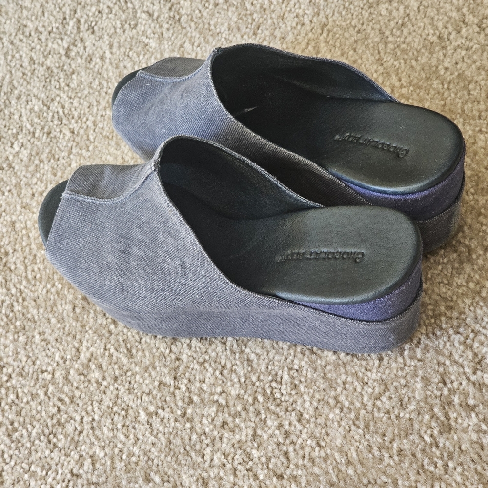 Watts Wedge Size 8 Denim - Picture 3 of 4